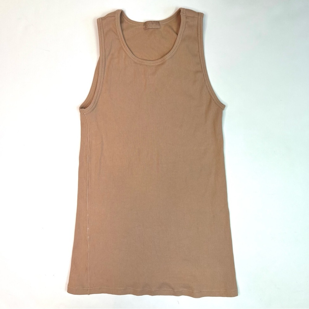 SKIMS Boyfriend Cotton Blend Ribbed Tank Size Small - Picture 5 of 9